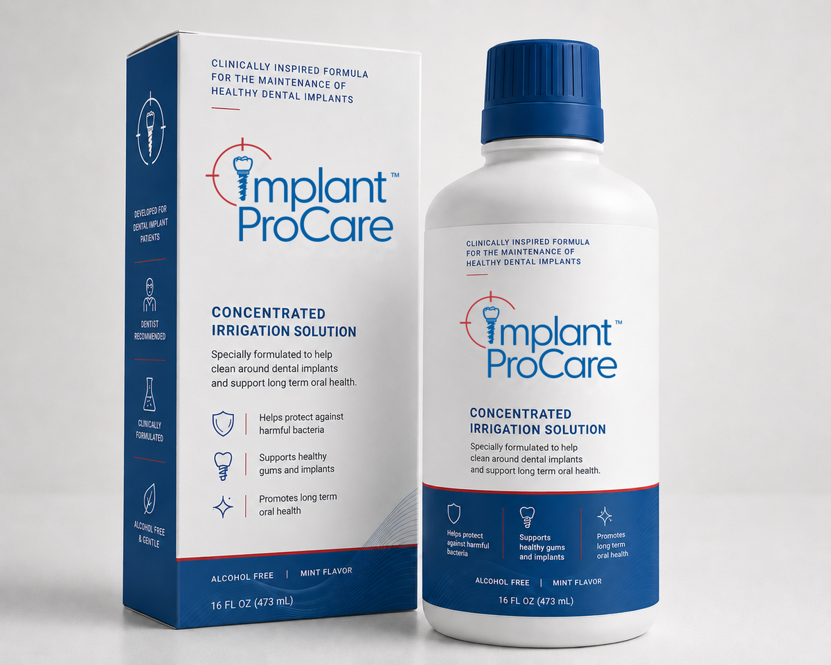 Implant ProCare Concentrated Irrigation Solution box and bottle